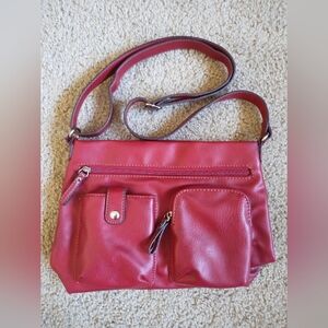 Vintage Y2K Relic Red Crossbody Bag
